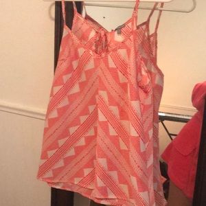 tribal silky tank top